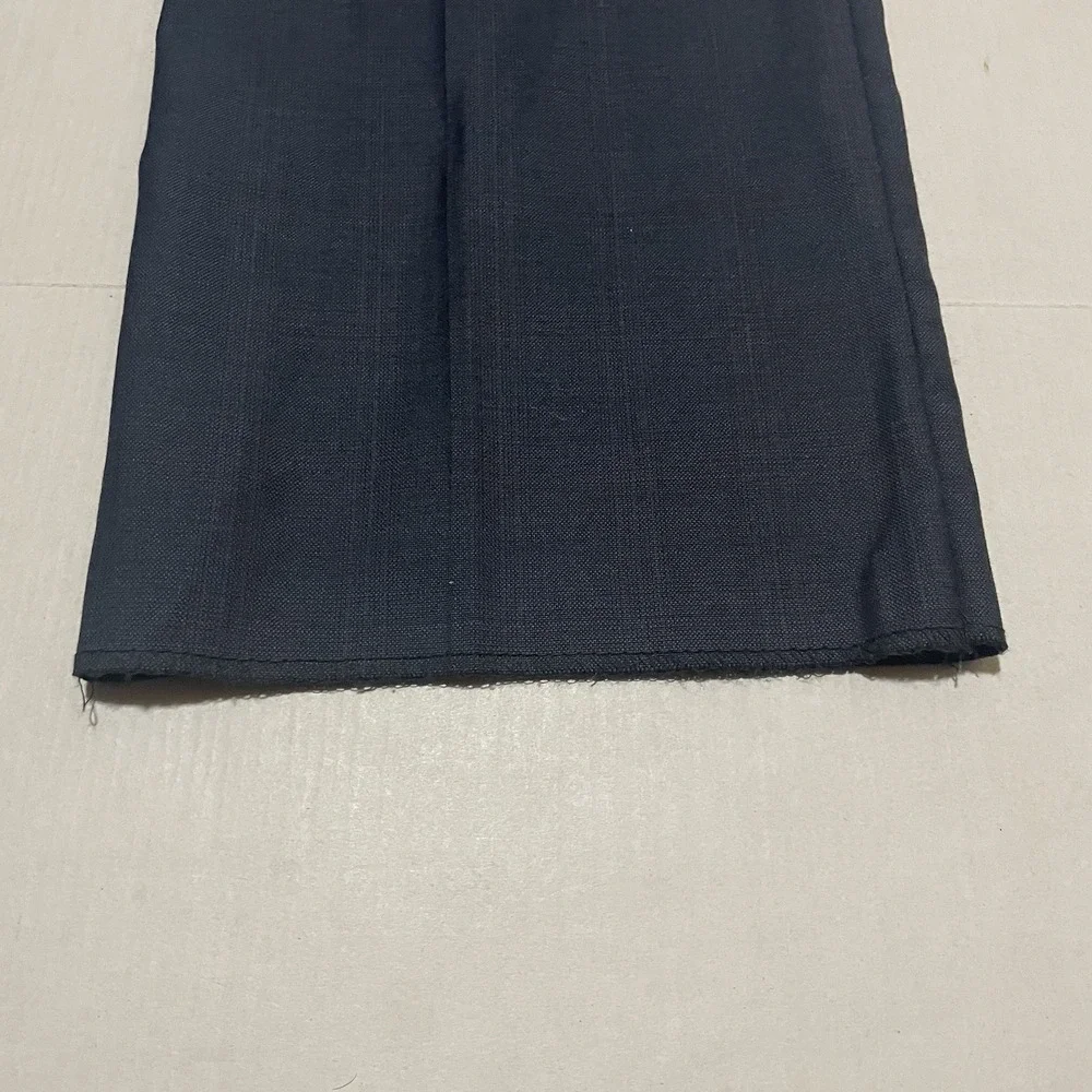 NWT Tommy Hilfiger Men's‎ Size 38 UNFINISHED HEM Worsted Wool Pants Blue Plaid